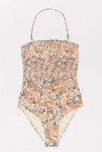 Charger l&#39;image dans la galerie, Maillot de bain une pi¨¨ce fleuri ¨¤ smocks et volants
