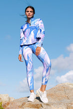 Charger l&#39;image dans la galerie, Legging taille haute ¨¦lastique marbr¨¦
