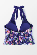 Charger l&#39;image dans la galerie, Haut de tankini grande taille dos nu ¨¤ fleurs
