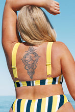 Charger l&#39;image dans la galerie, Haut de bikini grande taille ¨¤ rayures
