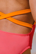 Charger l&#39;image dans la galerie, Maillot de bain une pi¨¨ce couleur unie ¨¤ d¨¦coupes pour filles
