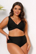 Charger l&#39;image dans la galerie, Bikini bralette taille haute de grande taille d¡¯emballage sur le devant
