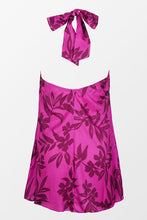 Charger l&#39;image dans la galerie, Robe trap¨¨ze drap¨¦e ¨¤ col licou
