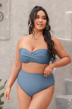 Charger l&#39;image dans la galerie, Haut de bikini grande taille moul¨¦ torsad¨¦ ¨¤ l&#39;avant
