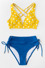Charger l&#39;image dans la galerie, Haut de bikini jaune ¨¢ pois 
