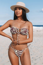 Charger l&#39;image dans la galerie, Bikini bandeau multi-positions g¨¦om¨¦trique animal ultra cheeky
