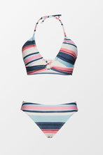 Charger l&#39;image dans la galerie, Bikini d¨¦coup¨¦ ¨¤ rayures et cordon
