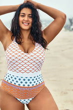 Charger l&#39;image dans la galerie, Maillot de bain une-pi¨¨ce grande taille ¨¤ licou imprim¨¦ floral
