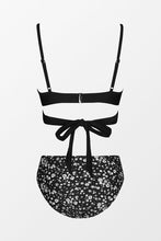 Charger l&#39;image dans la galerie, Bikini bralette taille moyenne fronc¨¦ d¡¯emballage ¨¤ armatures fleuri
