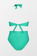 Charger l&#39;image dans la galerie, Bikini ¨¤ nouer au dos taille haute ¨¤ col licou grande taille
