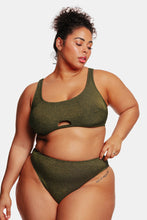Charger l&#39;image dans la galerie, Bikini grande taille bralette nervur¨¦ avec trou de serrure
