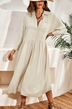 Charger l&#39;image dans la galerie, Robe cover up ¨¤ col de chemise
