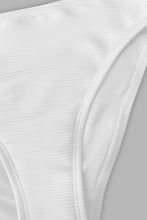 Charger l&#39;image dans la galerie, Bikini hipster taille basse avec bralette c?tel¨¦e ¨¤ bandes
