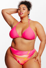 Charger l&#39;image dans la galerie, Bikini grande taille triangle en mesh et cheeky
