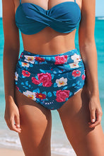 Charger l&#39;image dans la galerie, Bas de bikini ¨¤ taille haute et imprim¨¦ floral
