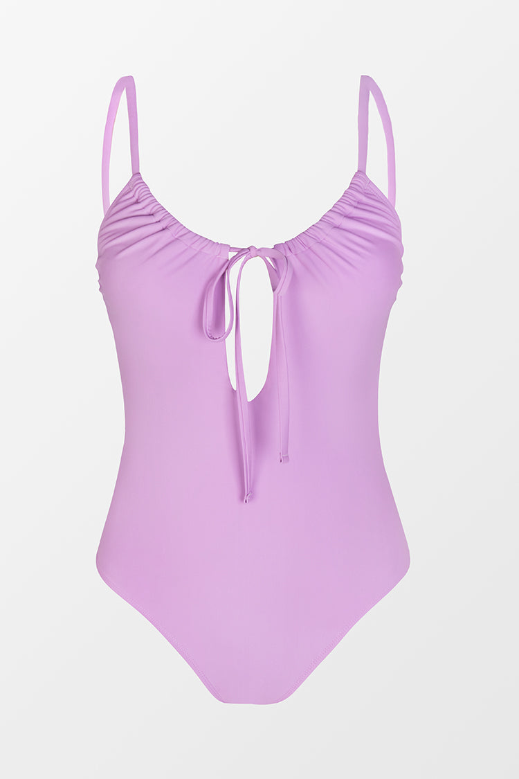 Maillot de bain une pi¨¨ce ruch¨¦ ¨¤ nouer