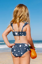 Charger l&#39;image dans la galerie, Bikini bralette ¨¤ nouer et hipster ¨¤ volants pour fille
