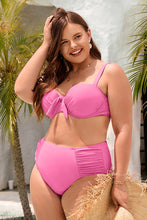 Charger l&#39;image dans la galerie, Bikini grande taille ¨¤ nouer avec armatures moul¨¦es ruch¨¦
