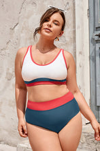 Charger l&#39;image dans la galerie, Bas de bikini grande taille ¨¤ bandes taille haute
