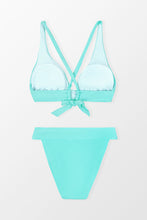 Charger l&#39;image dans la galerie, Bikini triangle longline ¨¤ bordure large et hipster taille moyenne
