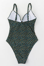 Charger l&#39;image dans la galerie, Maillot de bain une pi¨¨ce imprim¨¦ l¨¦opard avec anneau
